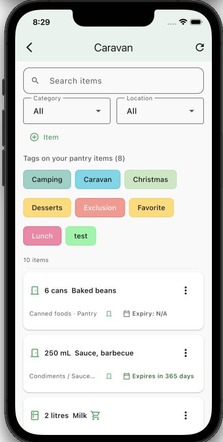 Multiple Pantries
